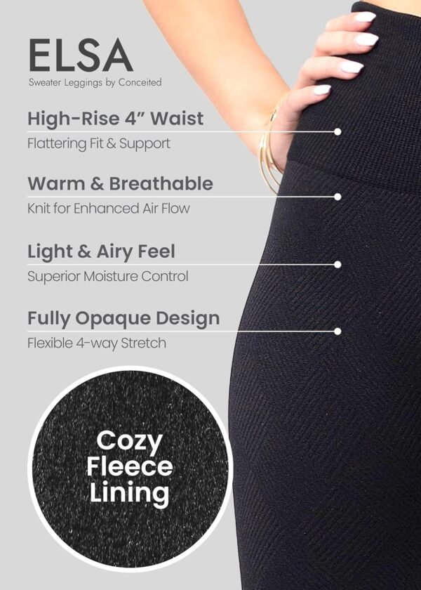 Conceited Fleece Lined Leggings Women - Regular and Plus Siz... - Image 3