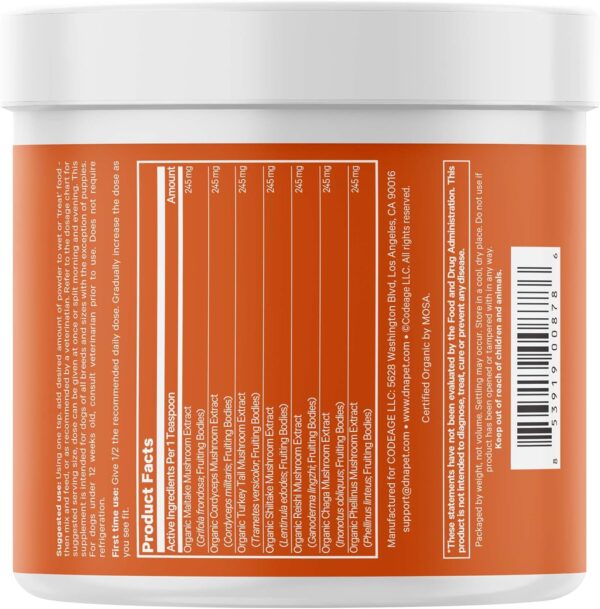 Happy Immunity USDA Certified Organic Mushroom Complex for D... - Image 5