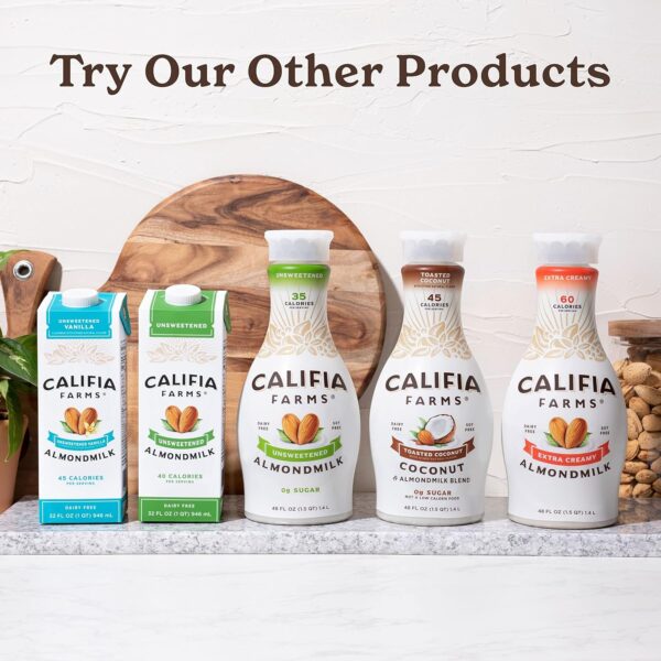 Califia Farms - Toasted Coconut Almond Milk, 48 Oz, Dairy Fr... - Image 6