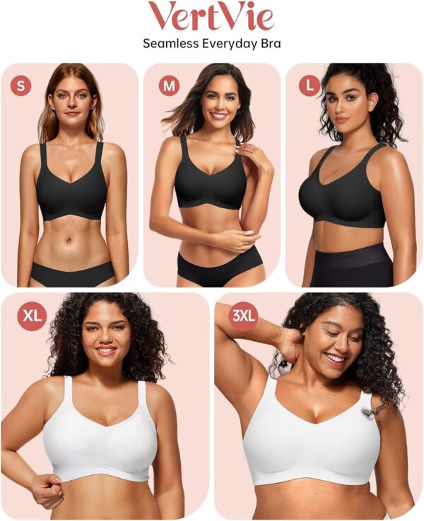 Vertvie Women's Seamless Bra Wireless Push Up Support Bra Co... - Image 7