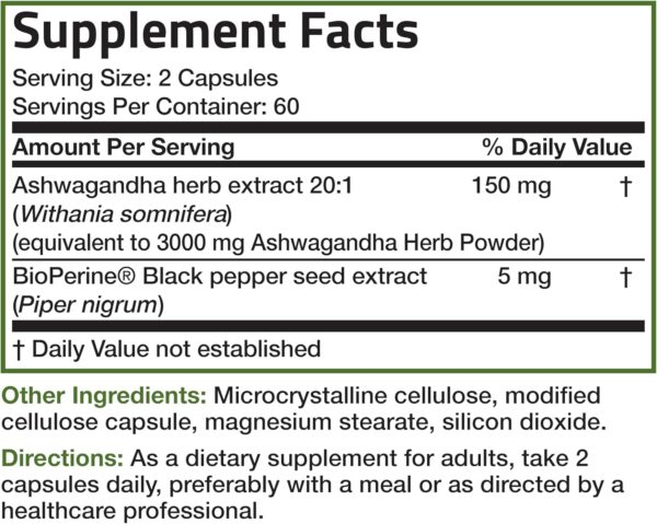 Bronson Ashwagandha Extra Strength Stress & Mood Support wit... - Image 9