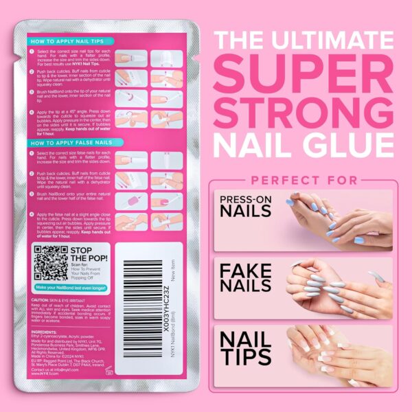 Super Strong Nail Glue for Press On Nails, Nail Tips & Acryl... - Image 5