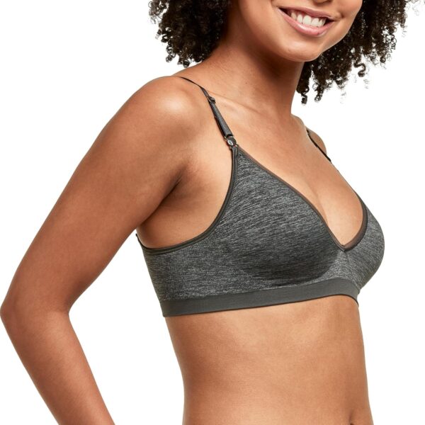 Hanes Women's Wireless T-shirt Bra, Moisture-wicking Convert... - Image 3