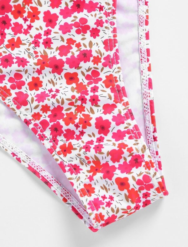 ZAFUL Women's 2 Piece Floral Print Swimsuit Triangle String ... - Image 8