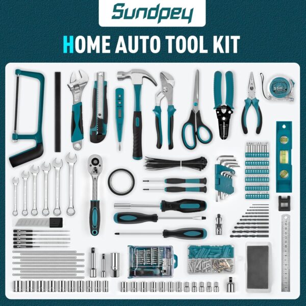 Sundpey 379-PCs Home Tool Kit - Portable Complete Household ... - Image 3