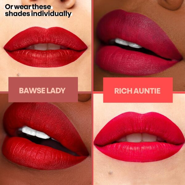 The Lip Bar - Nonstop Liquid Matte Lipstick 2-Pack, Bawse La... - Image 5