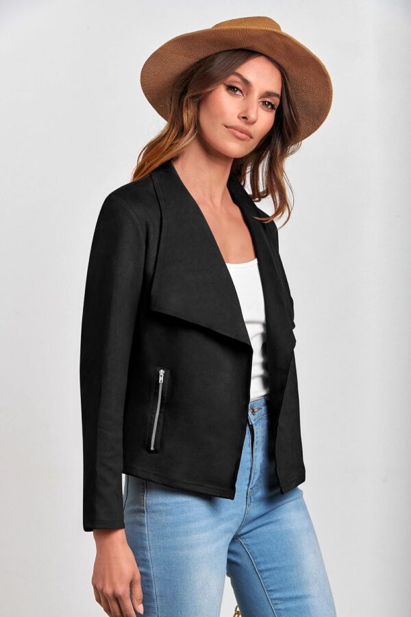 PRETTYGARDEN Women's Faux Suede Jackets 2025 Spring Fall Clo... - Image 4