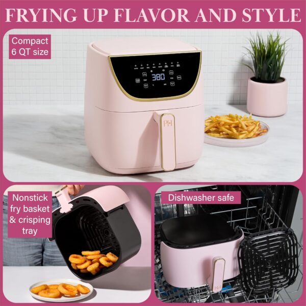 Paris Hilton Air Fryer, Large 6-Quart Capacity, Nonstick Mad... - Image 5