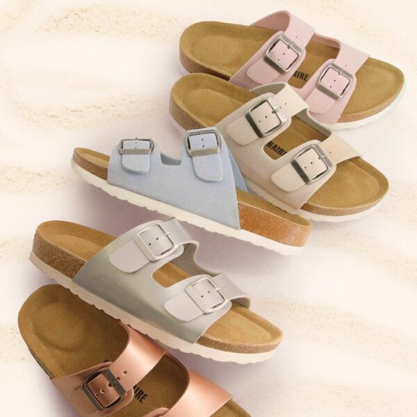 CUSHIONAIRE Women's Lane Cork Footbed Sandal With +Comfort - Image 6
