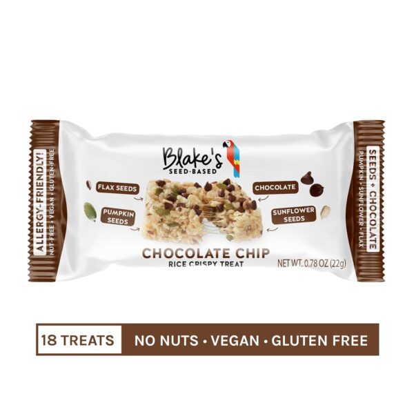 Blake’s Seed Based Rice Crispy Treats – Chocolate Chip (6 Co... - Image 4
