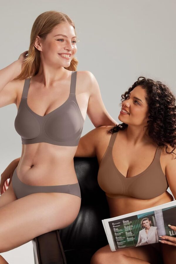 Vertvie Women's Seamless Bra Wireless Push Up Support Bra Co... - Image 8