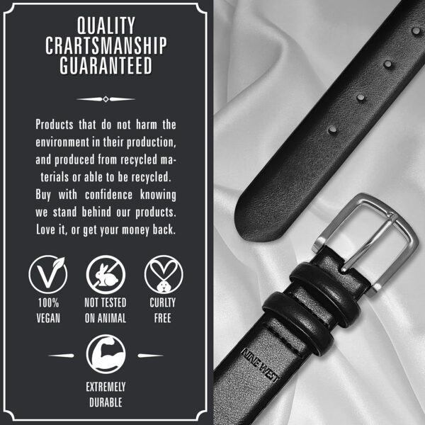 Nine West Mens Belt Vegan Leather Regular Dress Casual Every... - Image 5