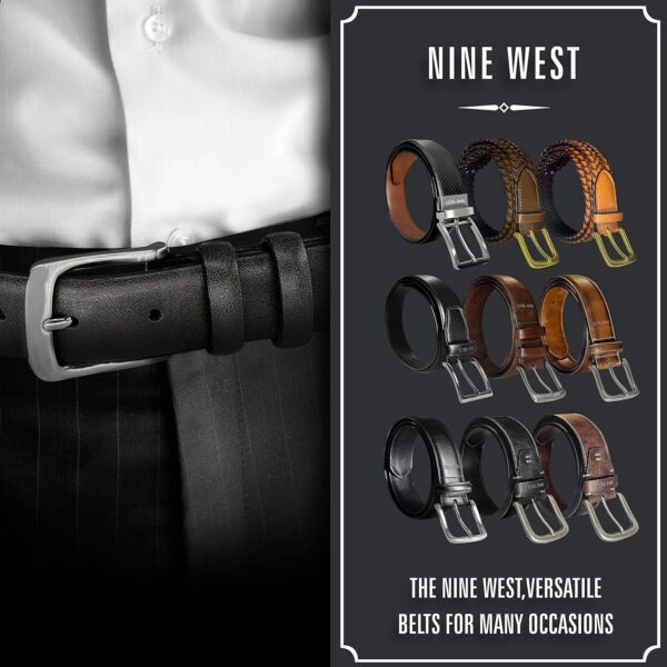 Nine West Mens Belt Vegan Leather Regular Dress Casual Every... - Image 6