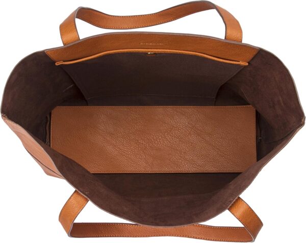 Large Vegan Leather Tote - Womens Slouchy Shoulder Bag with ... - Image 4