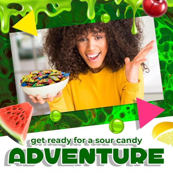Toxic Waste Sour Candy | 1 Pound Bag | Apple, Watermelon, Le... - Image 5