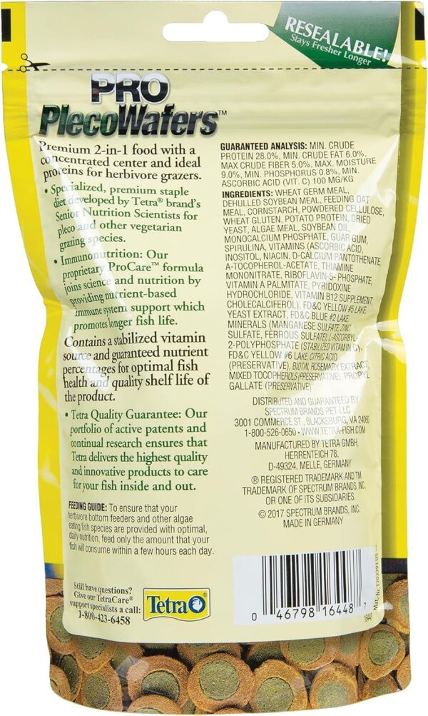 Tetra PRO PlecoWafers 5.29 Ounces, Nutritionally Balanced Ve... - Image 4