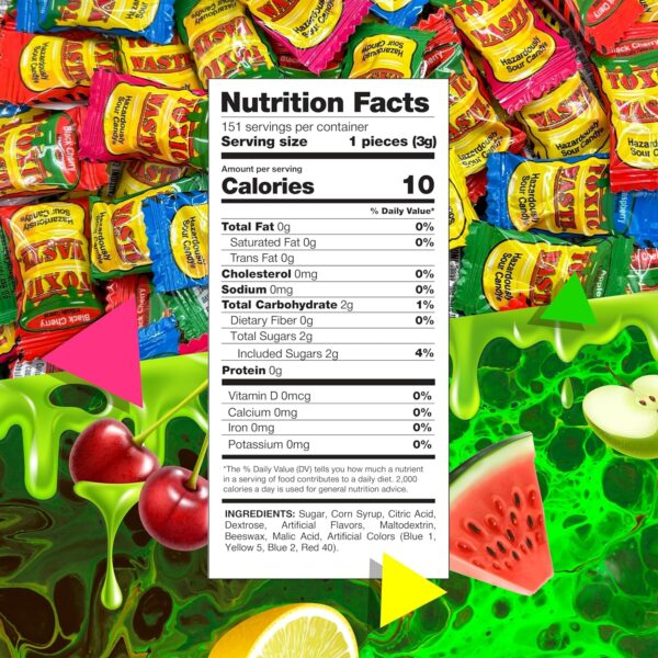 Toxic Waste Sour Candy | 1 Pound Bag | Apple, Watermelon, Le... - Image 7