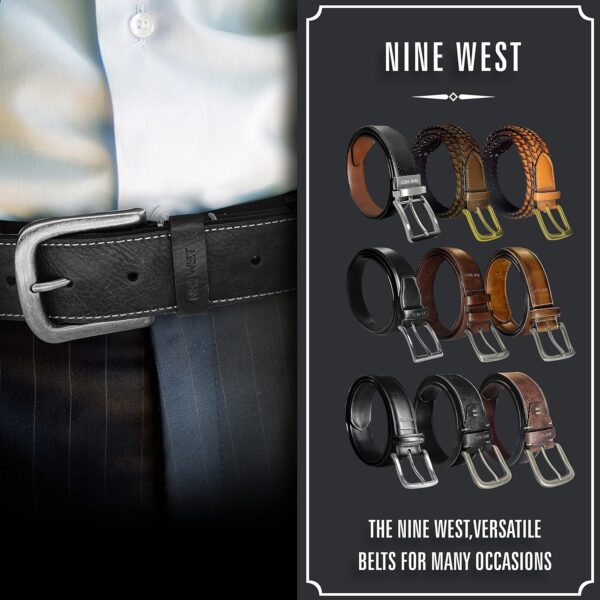 Nine West Mens Belt Vegan Leather Regular Dress Casual Every... - Image 6