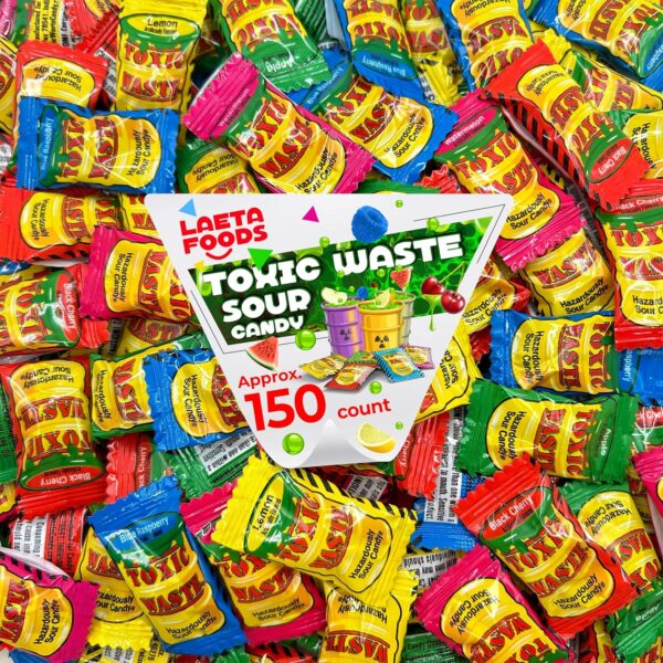 Toxic Waste Sour Candy | 1 Pound Bag | Apple, Watermelon, Le... - Image 2