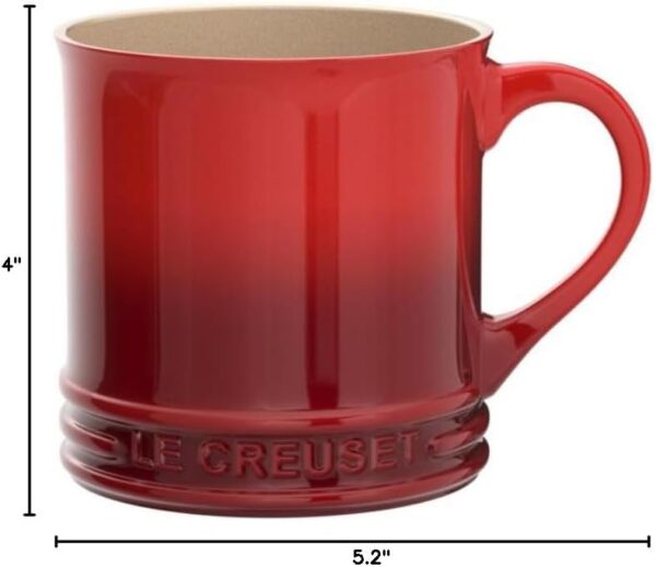 Le Creuset Stoneware Vancouver Mug, 14 oz., Cerise - Image 9