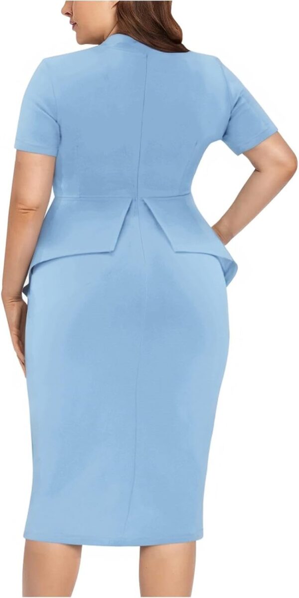 Plus Size Dress for Curvy Women Semi Formal Cocktail Party M... - Image 4