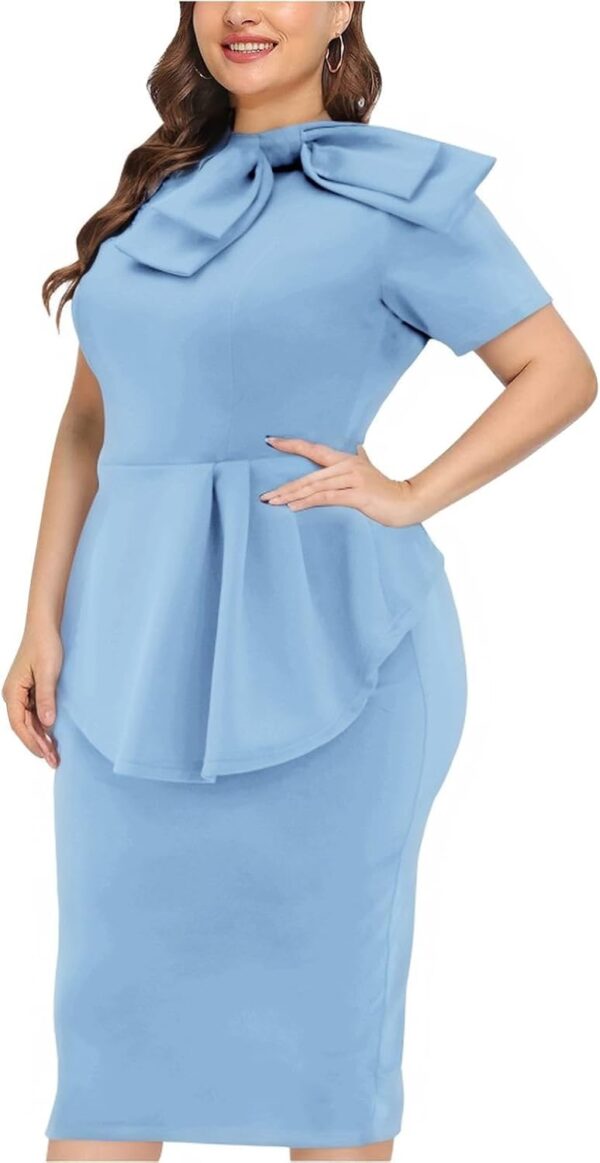 Plus Size Dress for Curvy Women Semi Formal Cocktail Party M... - Image 3
