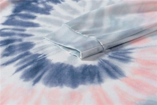 MUZHI Women's Casual Color Block Tie Dye Crewneck Faith Over... - Image 6