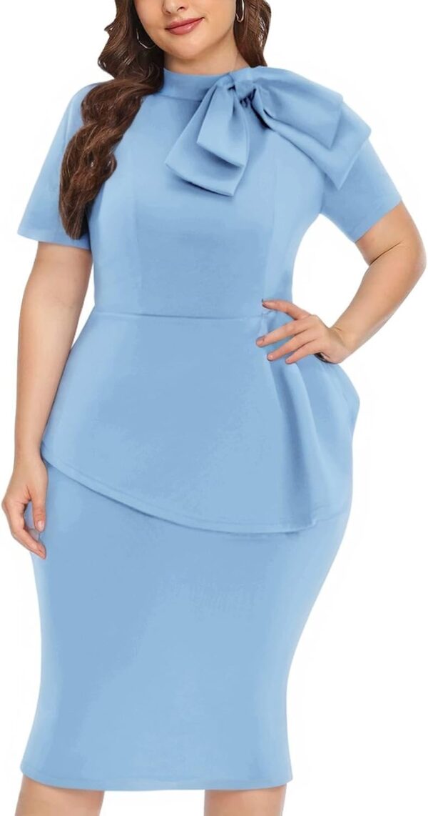 Plus Size Dress for Curvy Women Semi Formal Cocktail Party M... - Image 2