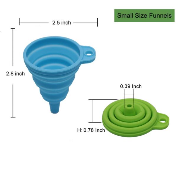 KongNai Kitchen Funnel Set 4 Pack, Small and Large, Kitchen ... - Image 4