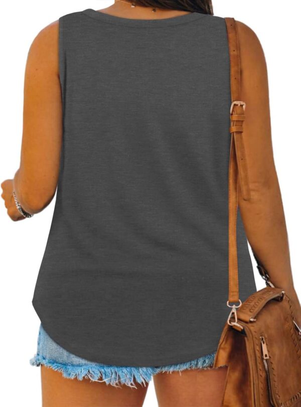 DOLNINE Womens-Plus-Size-Tank-Tops Summer Sleeveless T Shirt... - Image 3