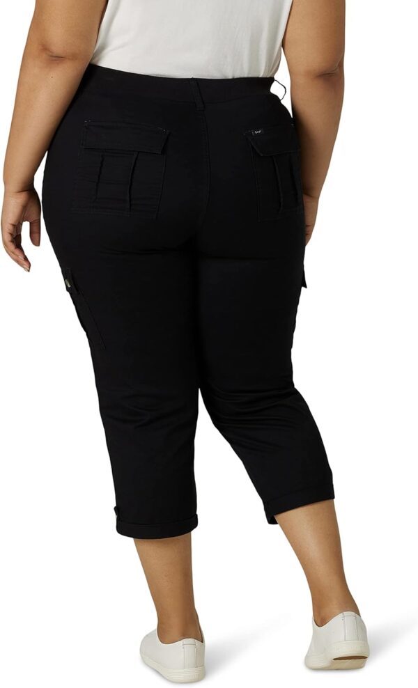 Lee womens Plus Size Ultra Lux Comfort With Flex-to-go Cargo... - Image 3