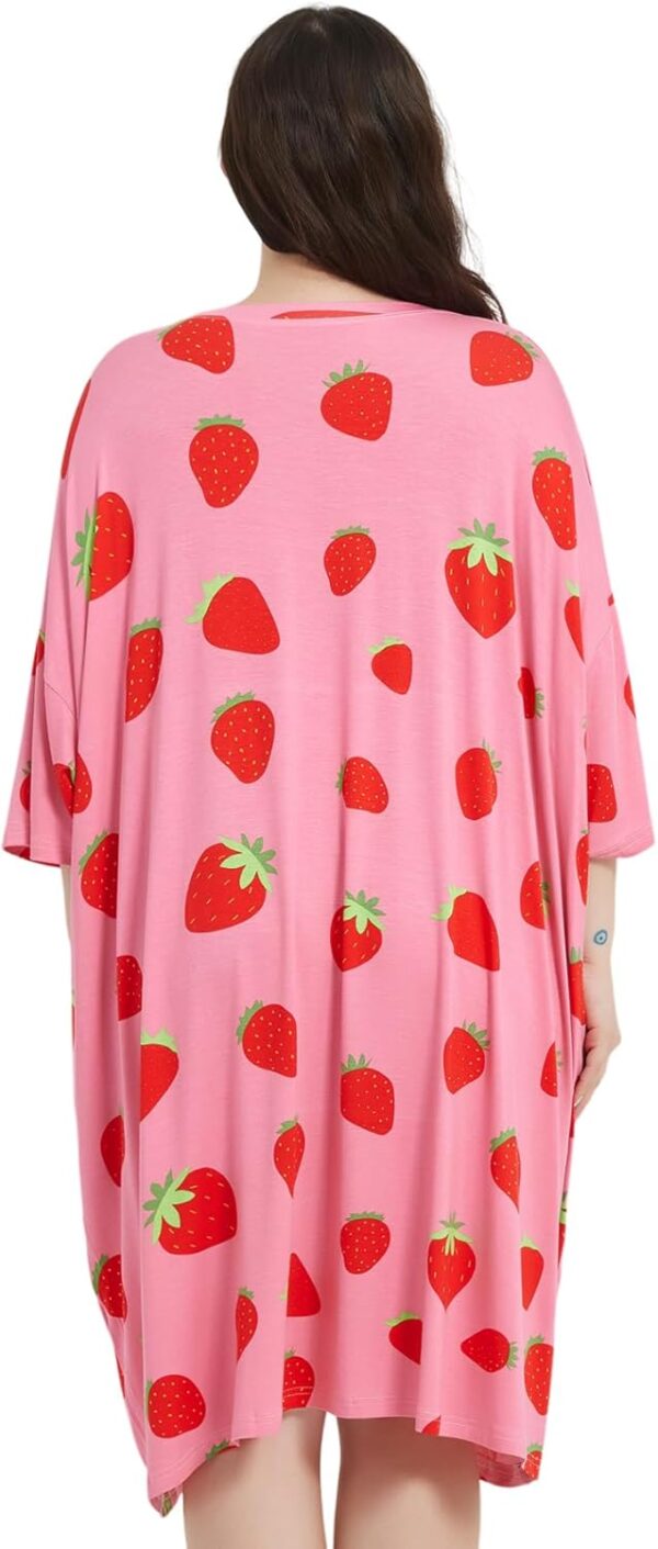 KFUBUO Plus Size Nightgowns for Women Oversized Sleep Tshirt... - Image 3