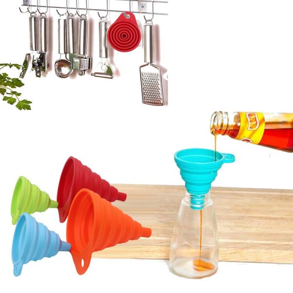KongNai Kitchen Funnel Set 4 Pack, Small and Large, Kitchen ... - Image 7