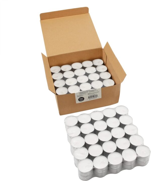 Stonebriar 100 Pack Unscented 8 Hour Extended Burn Time Tea ... - Image 8