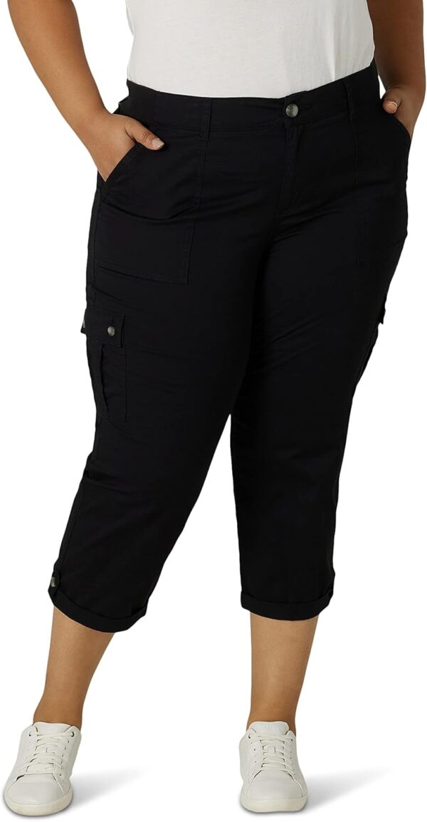 Lee womens Plus Size Ultra Lux Comfort With Flex-to-go Cargo... - Image 2