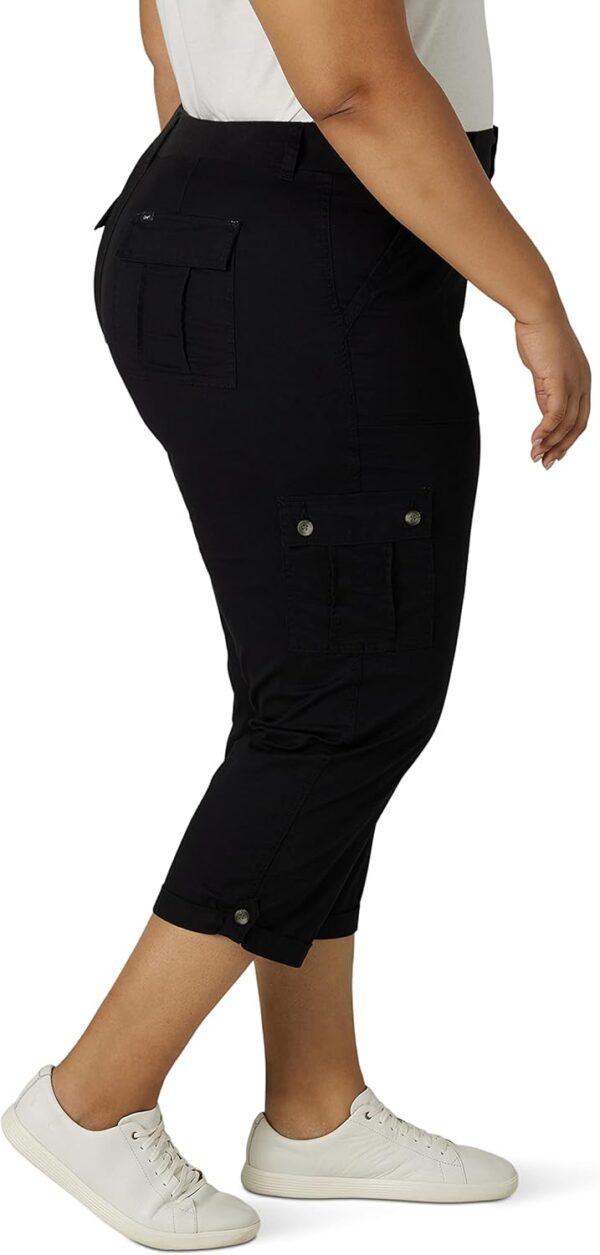Lee womens Plus Size Ultra Lux Comfort With Flex-to-go Cargo... - Image 4