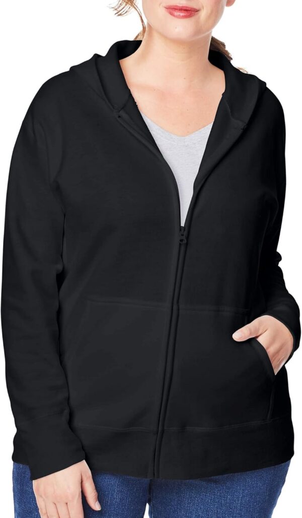 Just My Size Women's Ecosmart Fullzip Fleece Hoodie - Image 5