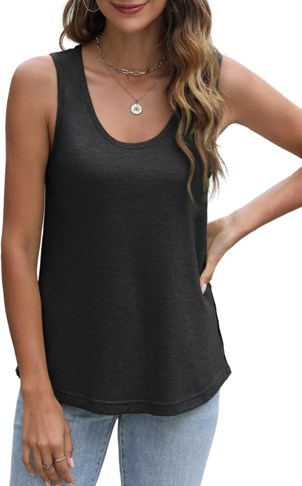 Tank Top for Women Summer U Neck T Shirts Trendy Sleeveless ... - Image 4