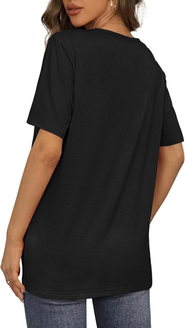 Aokosor Womens V Neck Short Sleeve T Shirts Summer Tops 2025... - Image 6