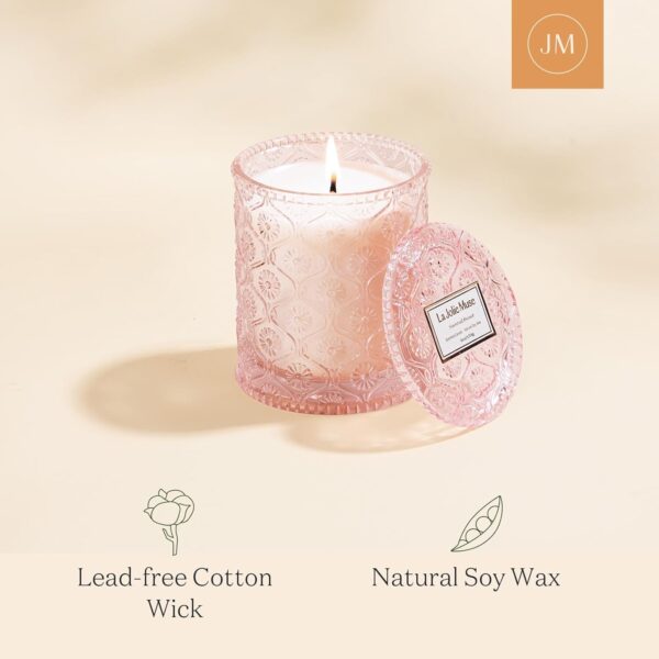 LA JOLIE MUSE Sandalwood Rose Candle, Scented Candles, Mothe... - Image 5