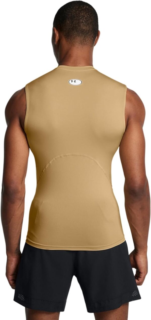 Under Armour Men's HeatGear Compression Sleeveless T-Shirt - Image 3