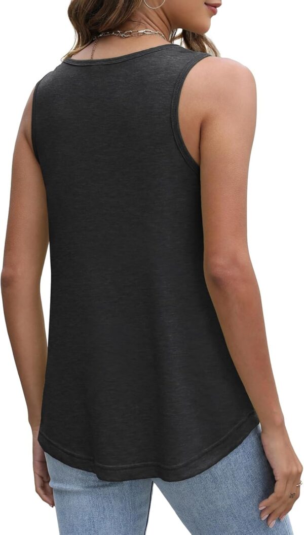 Tank Top for Women Summer U Neck T Shirts Trendy Sleeveless ... - Image 3