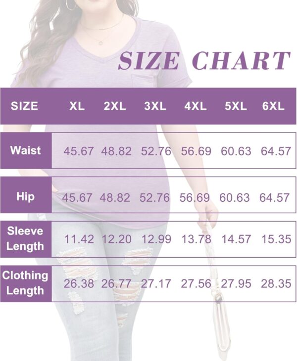 LALAGEN Plus Size T Shirts for Women 2024 UPF 50+ Rolled Sho... - Image 8