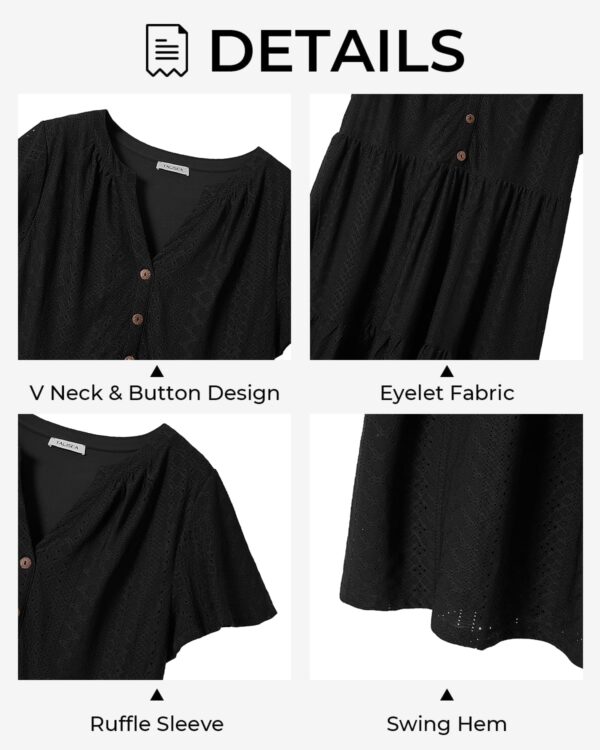 Plus Size Summer Dress - Casual Sundress Beach Short Sleeve ... - Image 7