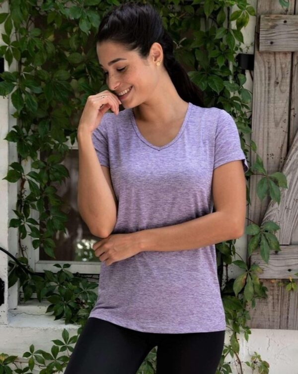 Real Essentials 5 Pack: Women's Short Sleeve V-Neck Activewe... - Image 7