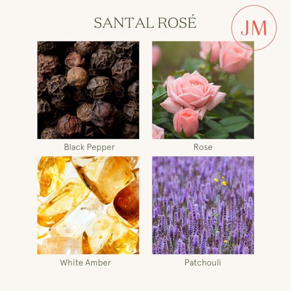 LA JOLIE MUSE Sandalwood Rose Candle, Scented Candles, Mothe... - Image 6