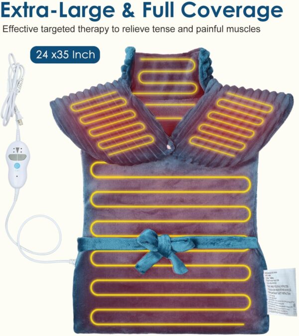 Heating Pads for Back Pain Relief,Wearable Electric Heating ... - Image 8