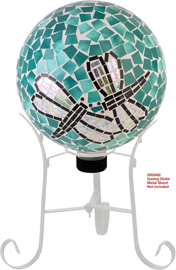 Alpine Corporation 10" Diameter Indoor/Outdoor Glass Mosaic ... - Image 12