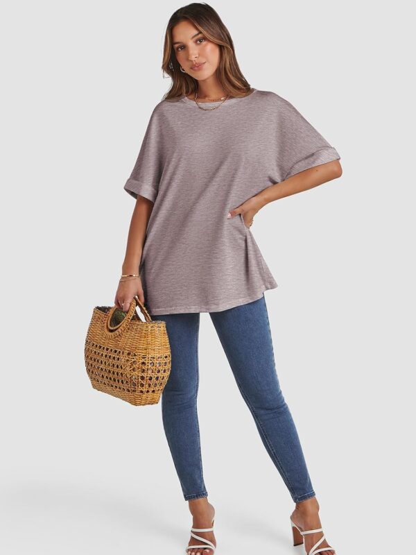 ATHMILE Womens Oversized T Shirts Summer Tops Spring Casual ... - Image 6