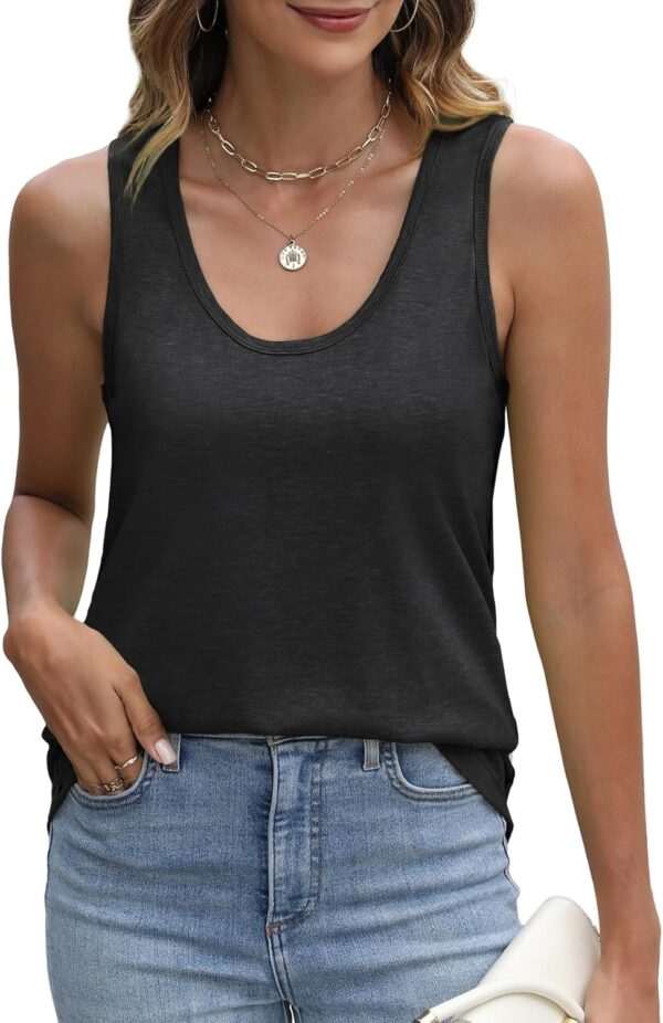 Tank Top for Women Summer U Neck T Shirts Trendy Sleeveless ... - Image 6